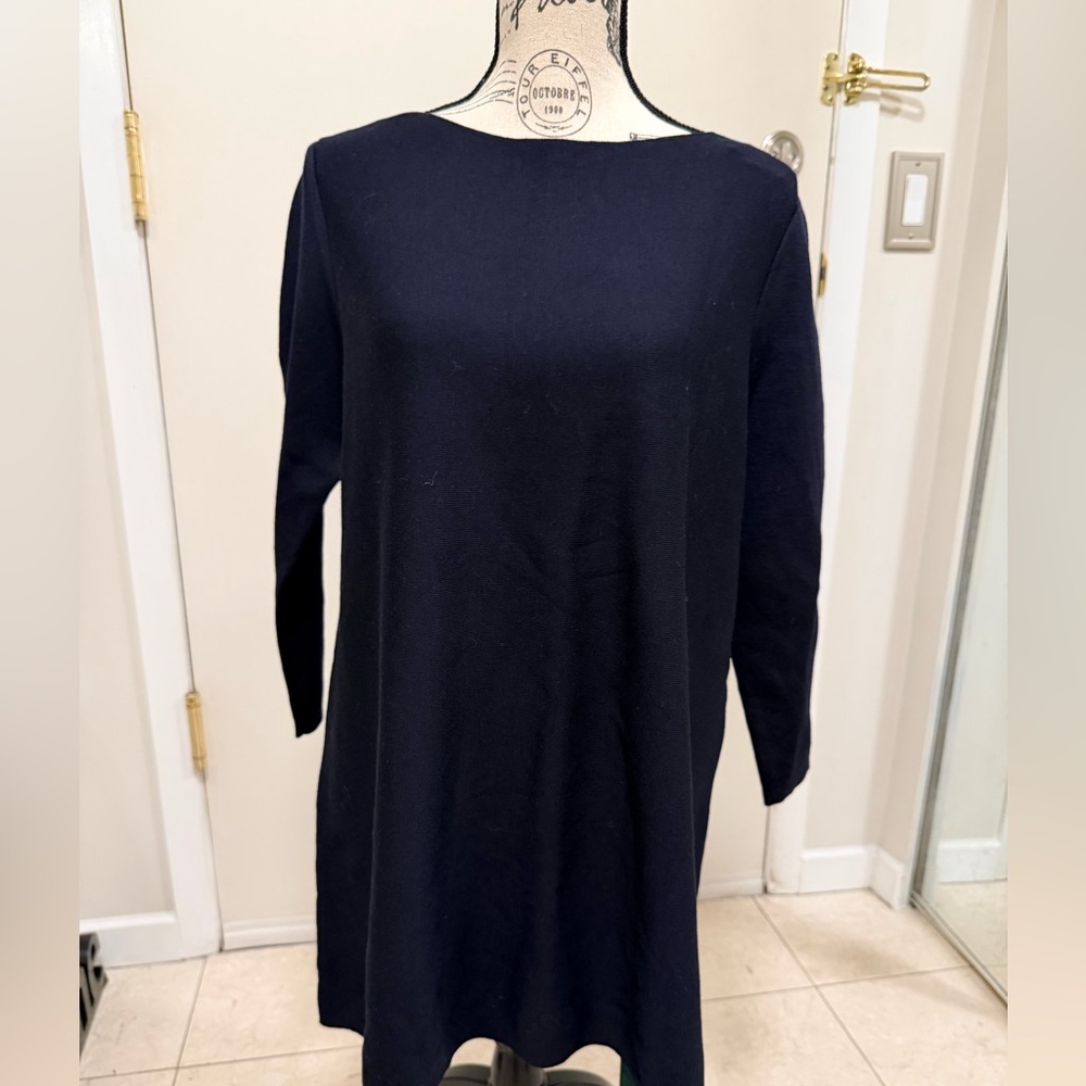 COS Navy Wool Long Sleeve Sweater NWOT - Picture 2 of 6